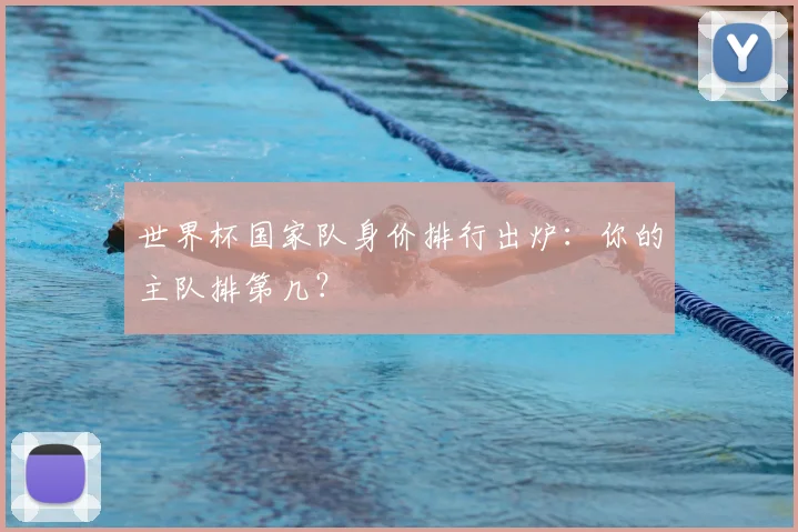 世界杯国家队身价排行出炉:你的主队排第几?